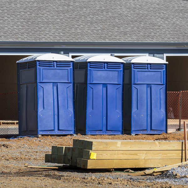 what is the maximum capacity for a single porta potty in Bonduel